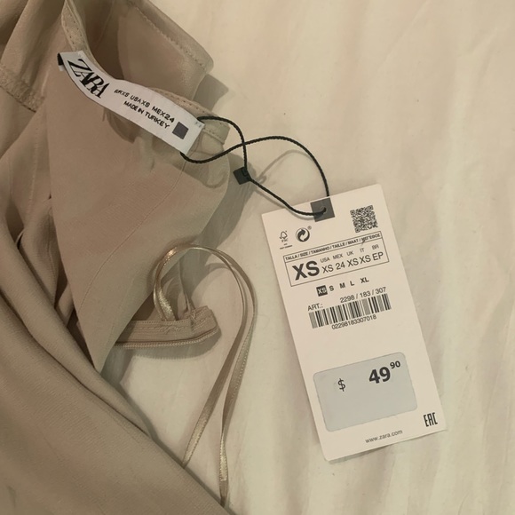 ZARA RUCHED MINI DRESS - Picture 2 of 7